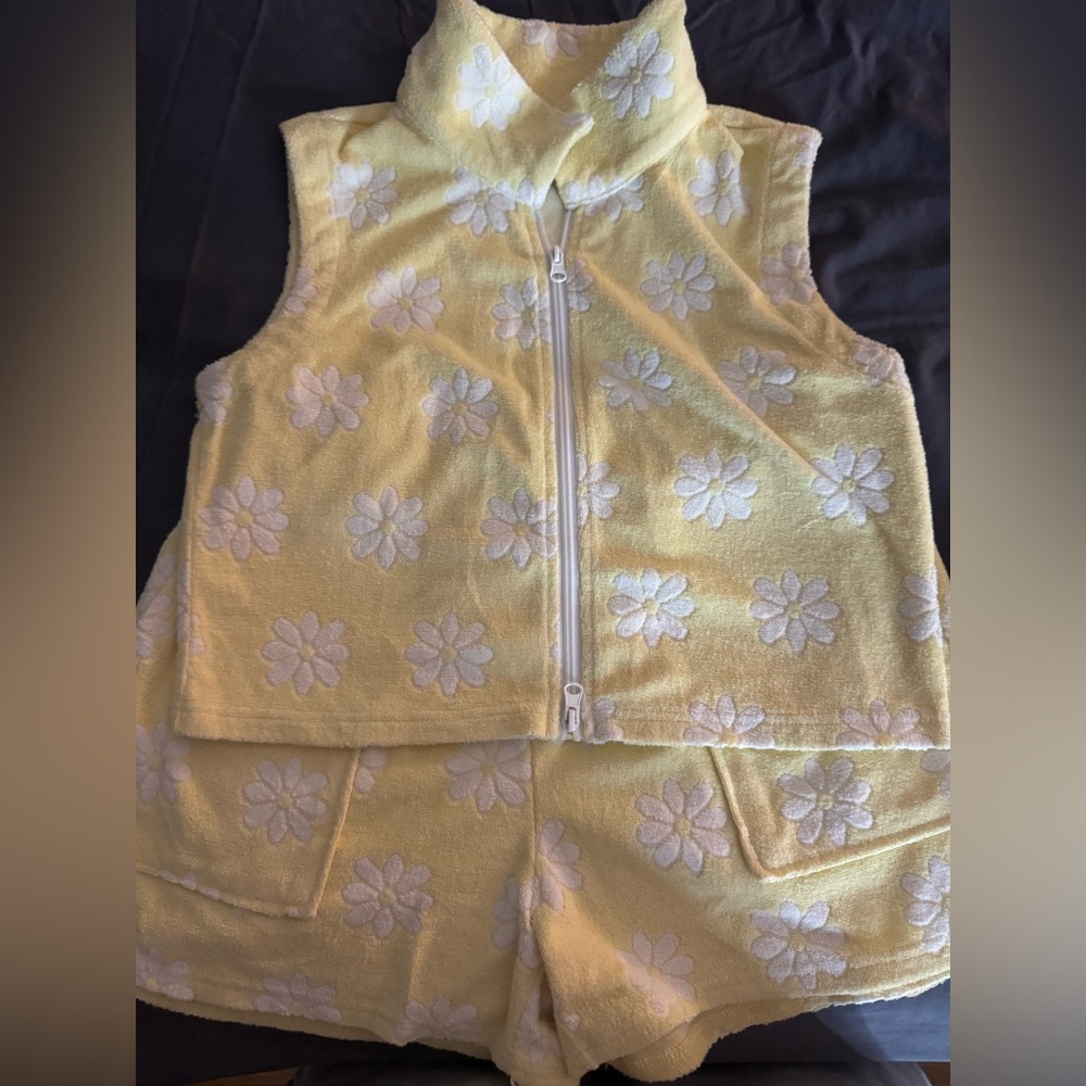 Yllw the Label Terry Cloth Shorts Set